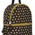 Mini Brwon & Green Printed Polyester Backpack