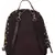 Mini Brwon & Green Printed Polyester Backpack