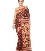 Multicolor Handwoven Cotton Jamdani Without Blouse