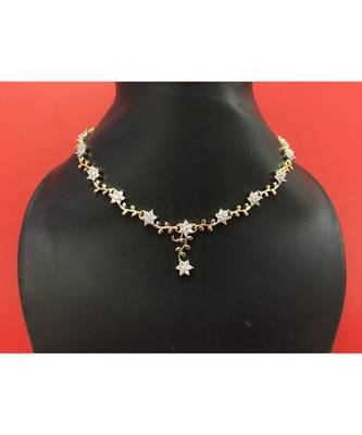 Gold stone necklace-sets 3