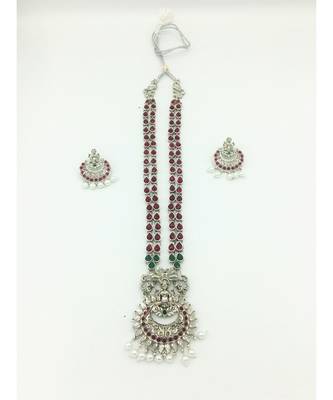 silver plated necklace sets 2