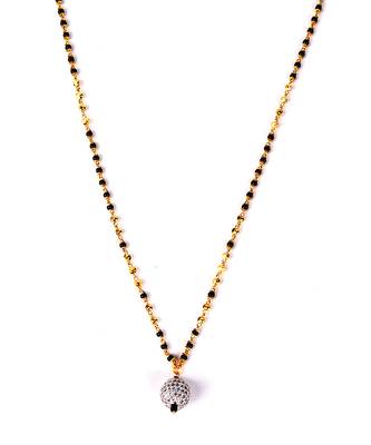 Black gold plated mangalsutra 3