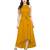 Yellow Plain Rayon Dress