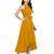 Yellow Plain Rayon Dress