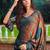 Multicolor Plain South Silk Saree With Blouse