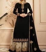 Black Fancy Faux Georgette Salwar