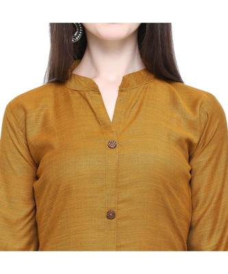 Rayon Slub Straight Women   s Solid Kurta with Palazzo 5