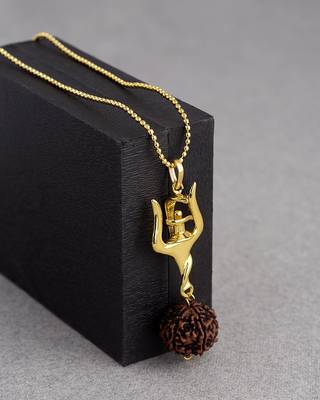 Shiv Rudra Trishul Shivlinga Rudraksha Pendant 1