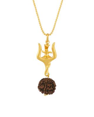 Shiv Rudra Trishul Shivlinga Rudraksha Pendant 2