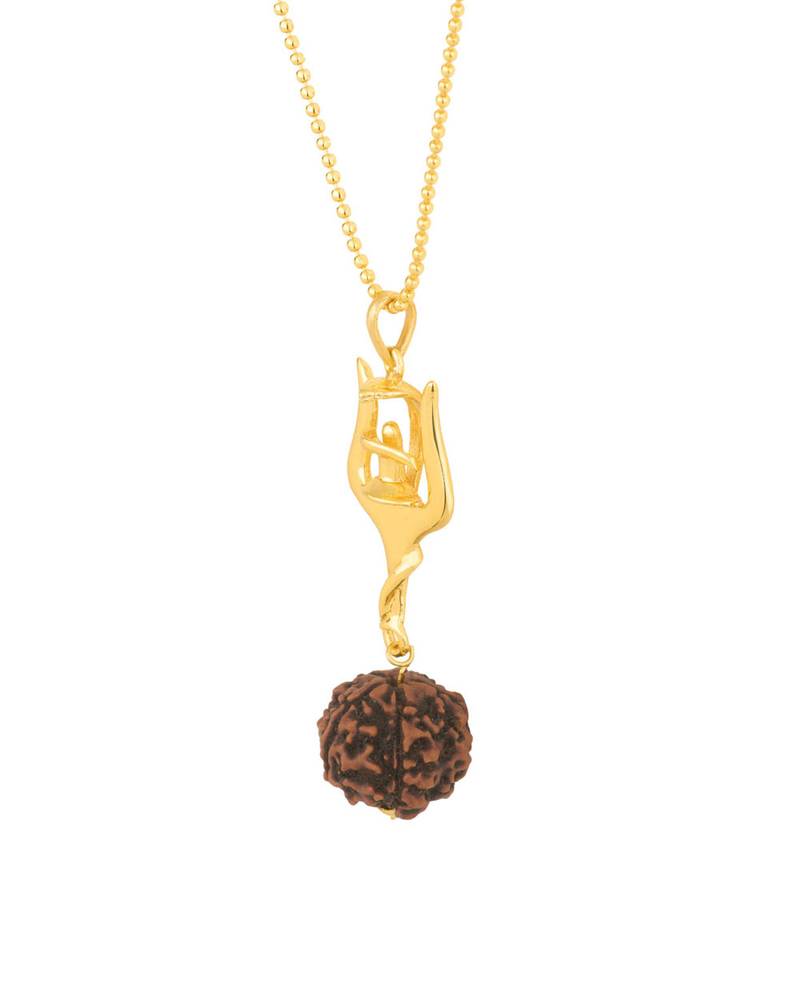 Shiv Rudra Trishul Shivlinga Rudraksha Pendant