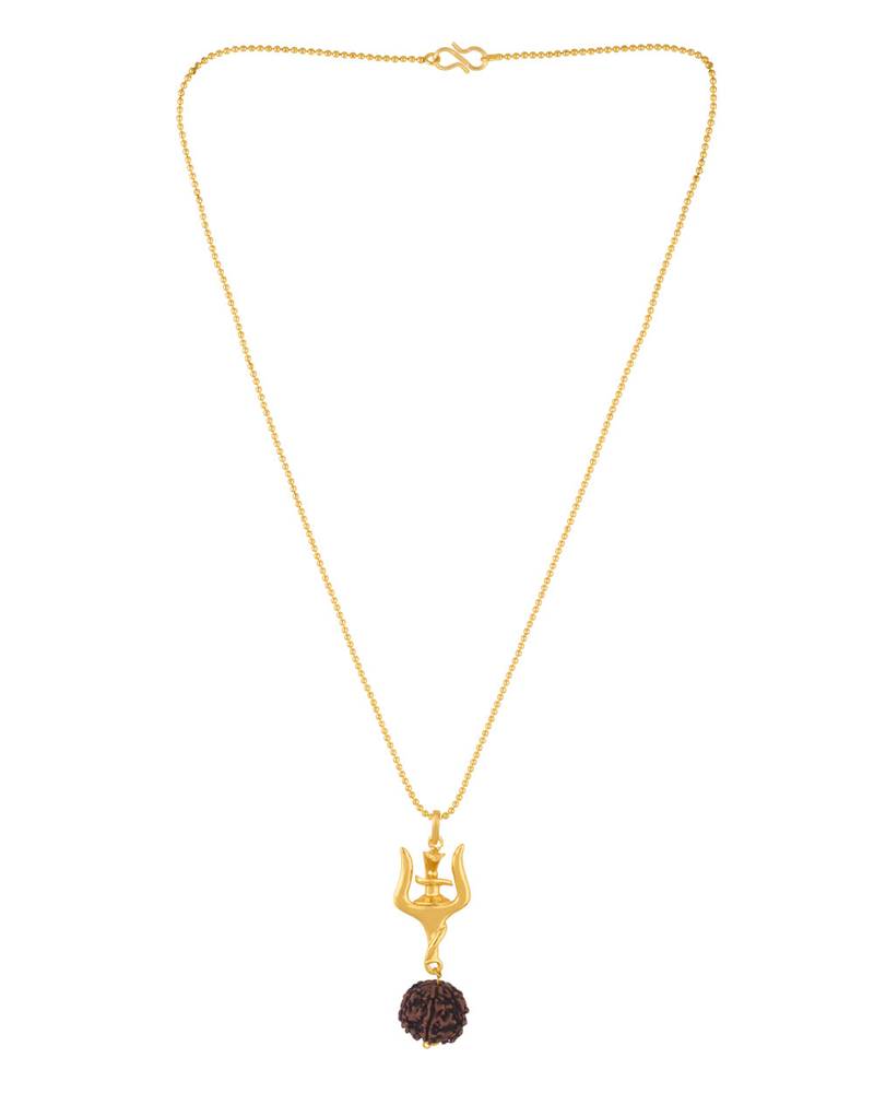 Shiv Rudra Trishul Shivlinga Rudraksha Pendant