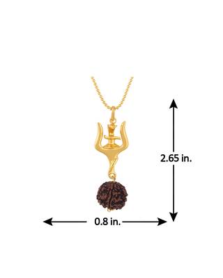 Shiv Rudra Trishul Shivlinga Rudraksha Pendant 5