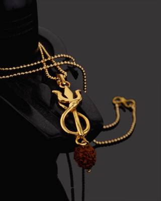 Rudraksha Lord Shiva Trishul Pendant 1