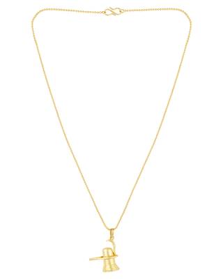 Rudraksha Gold Plated Shivling Pendant 2