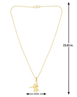 Rudraksha Gold Plated Shivling Pendant 5