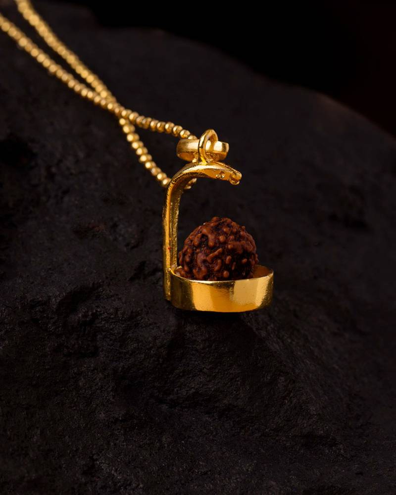 Naag rudraksha mahadev pendant
