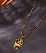 Gold Plated Rudraksha Mahadev Pendant