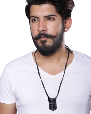 Designer Sword Detailing Pendant With Chain For Men 5