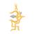 Spiritual Saga Trishul And Swastika Pendant