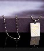 Indian Rupees Symbol Dual Tone Pendant from Faith and Trust