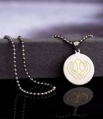 Dual Tone Faith and Trust Khalsa Pendant