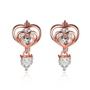 Copper earrings 1