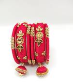Red Silk Thread Bangles