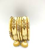gold SILK THREAD BANGLES