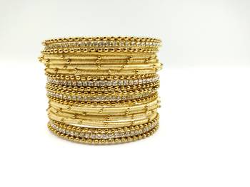gold SILK THREAD BANGLES 2