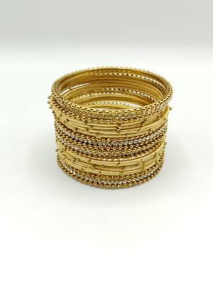 gold SILK THREAD BANGLES 1