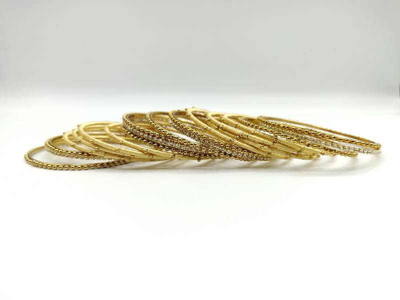 gold SILK THREAD BANGLES