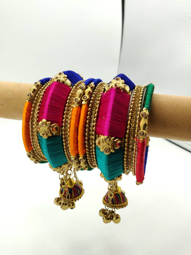 multicolor SILK THREAD BANGLES - Classiques - 3098073