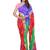 Multi Colour Plain Chiffon Saree With Blouse