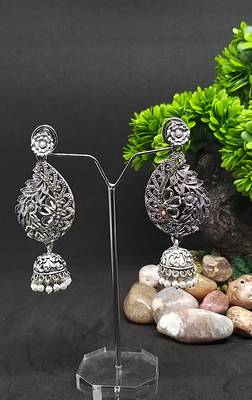 Silver jhumkas 1