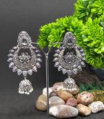 Silver jhumkas