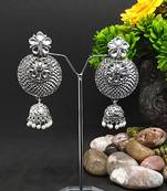 Silver jhumkas
