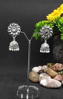 Silver jhumkas 1