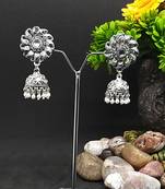 Silver jhumkas