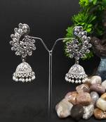 Silver jhumkas