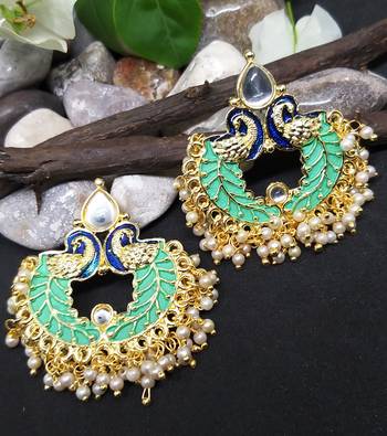 Green chandbali 1