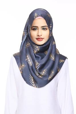 Justkartit 2 Loop Ready To Wear Chiffon Lycra Instant Hijab Stoles For Women  1