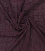 Purple Chiffon Checkered Hijab Stole For Women