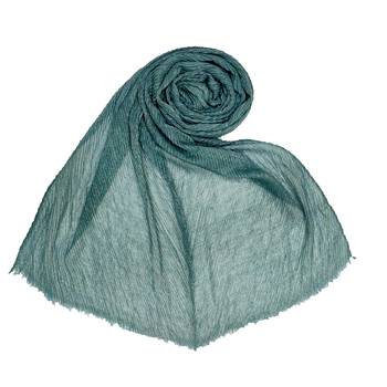 Green  Crinkle Cotton Glitter Stole  Stole For Women 1
