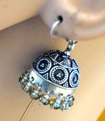 Oxisidized Sterling Silver Jhumka Earrings