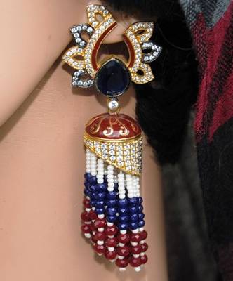 Designer Tassel Jhumka Earrings 1