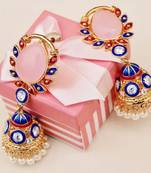 Multicolor Meenakari Jhumka Earrings