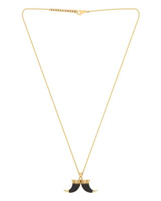 Dare by Voylla Horn Designer Pendant With Chain For Men 4
