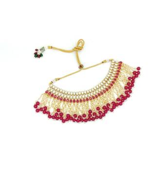 red kundan necklace sets 2