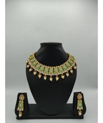 green kundan necklace sets 1