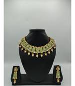 green kundan necklace sets